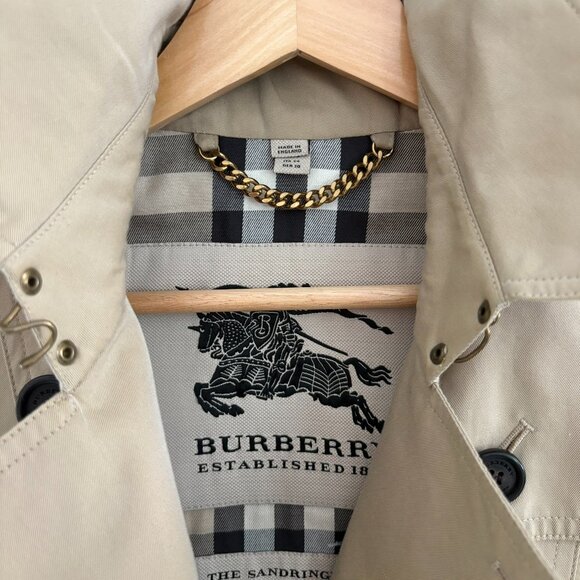 Burberry The Sandringham Heritage Trench Short Coat England Size US 0 XS - Picture 11 of 16